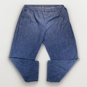 King Size Elastic Waist Drawstring Jeans 3XL 38  Waist 44 Straight Leg Western